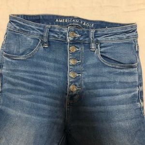 Button Fly Super Skinny Jeans